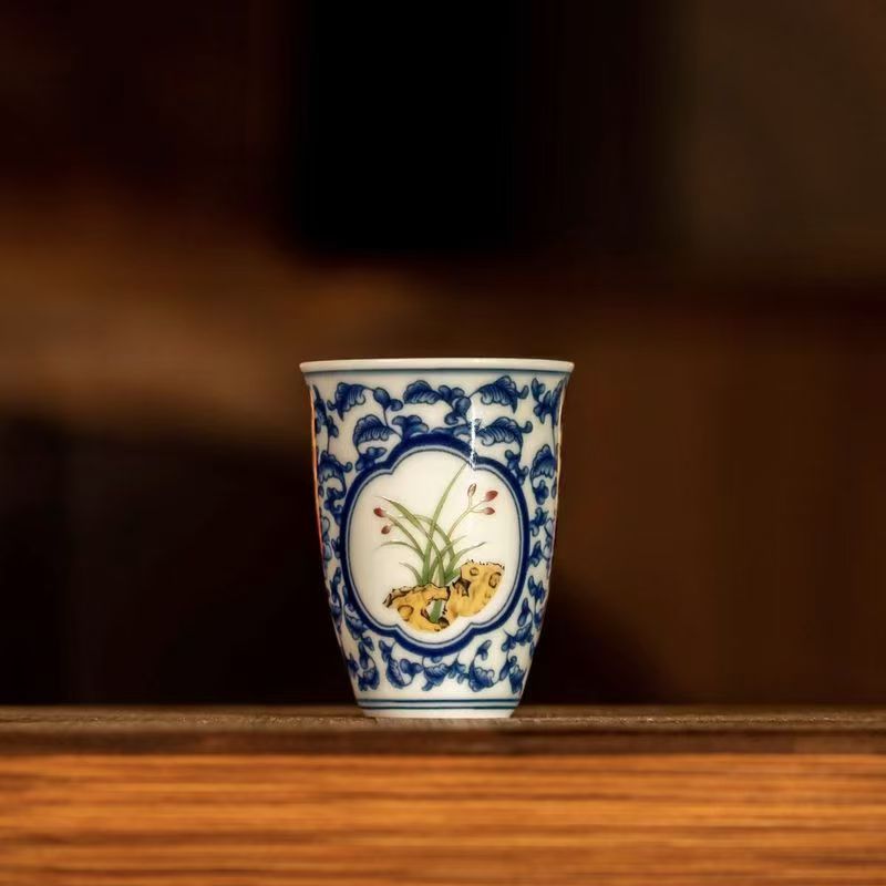 空谷幽兰闻香杯